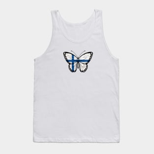 Finnish Flag Butterfly Tank Top